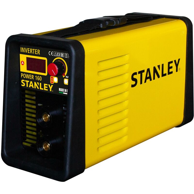 foto del prodotto saldatrice inverter 135ah mma con accessori e maschera stanley power 160