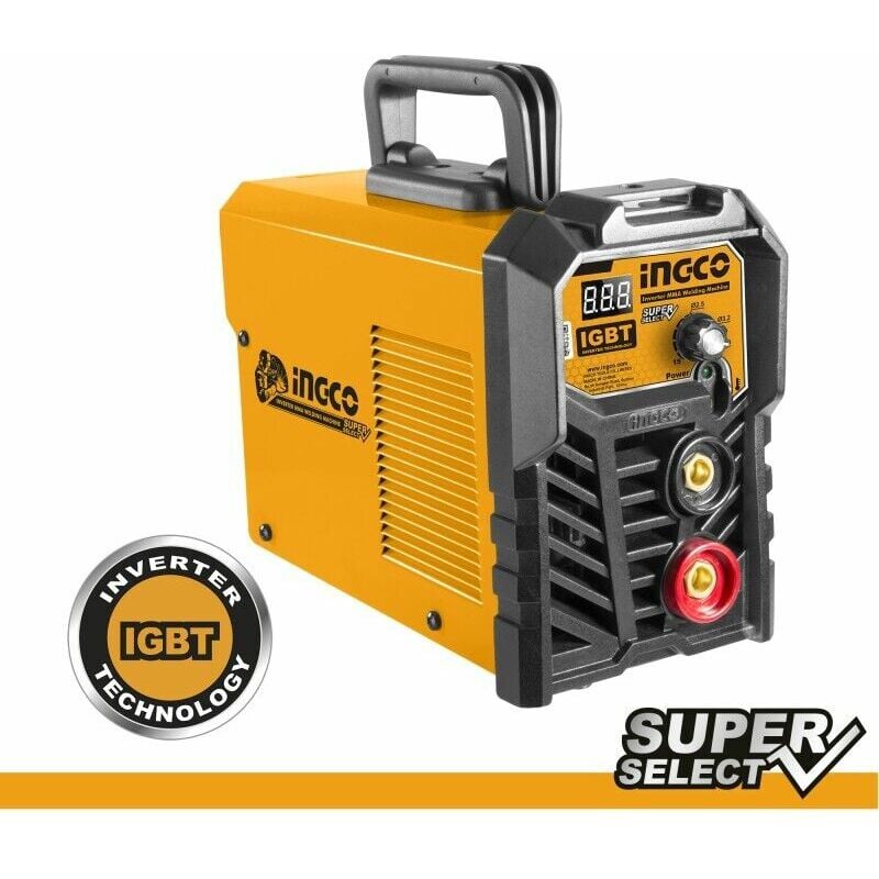foto del prodotto saldatrice inverter 160 ingco mma 10 160ah portatile kit accessori e spazzola