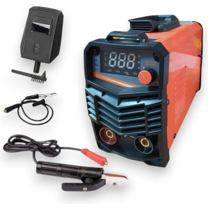 foto del prodotto saldatrice inverter 230v a corrente continua con elettrodi rutilici power 200