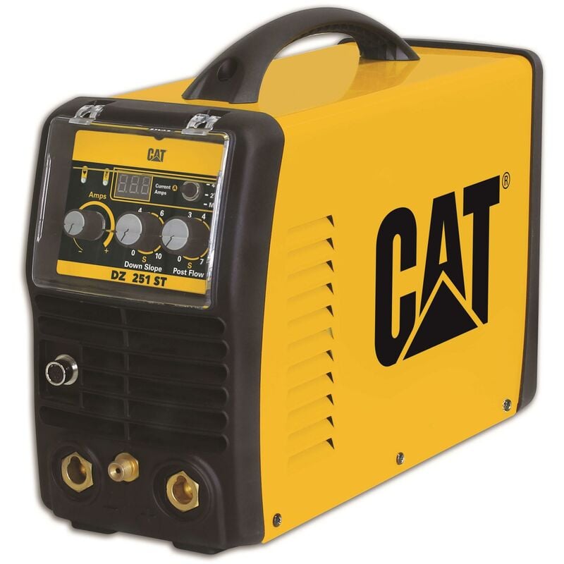 foto del prodotto saldatrice inverter a elettrodo tig dc hf mma 200a cat erpillar dz251st