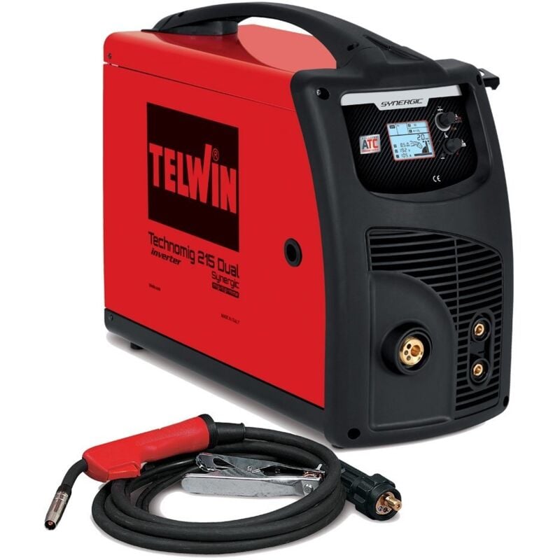 foto del prodotto saldatrice inverter a filo telwin technomig 215 dual synergic