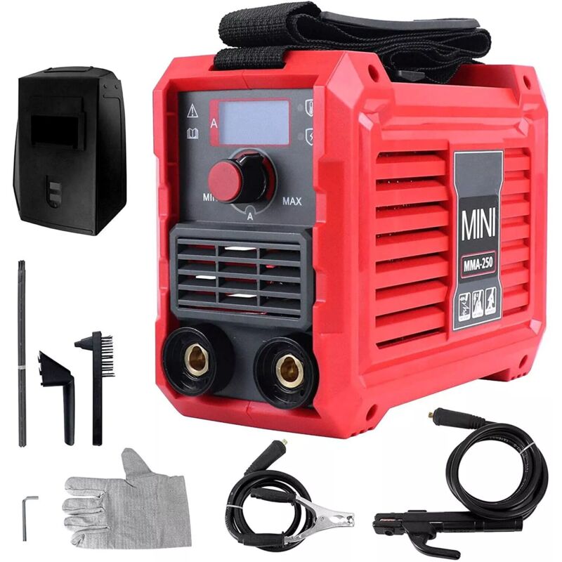foto del prodotto saldatrice inverter dc saldatrice 250 mma 220 v, intensit regolabile fino a 250 a, per saldatura e lavori elettrici
