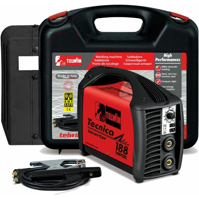 foto del prodotto saldatrice inverter elettrodo mma tig telwin tecnica 188 mpge per generatori