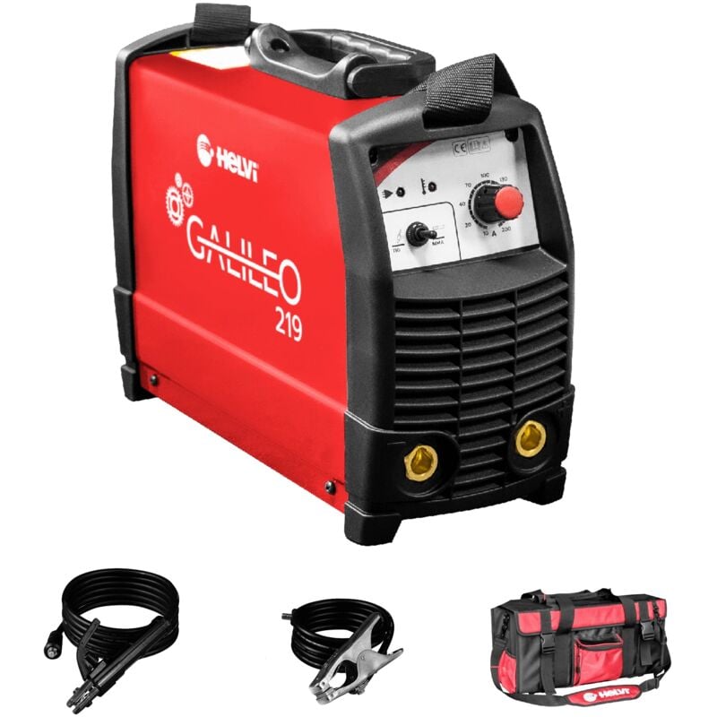 foto del prodotto saldatrice inverter helvi galileo 219 kit