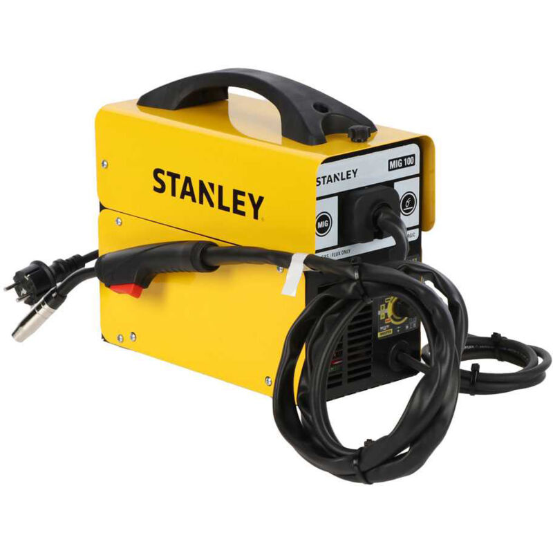 foto del prodotto saldatrice inverter mig100 saldatura no gas a filo continuo torcia stanley