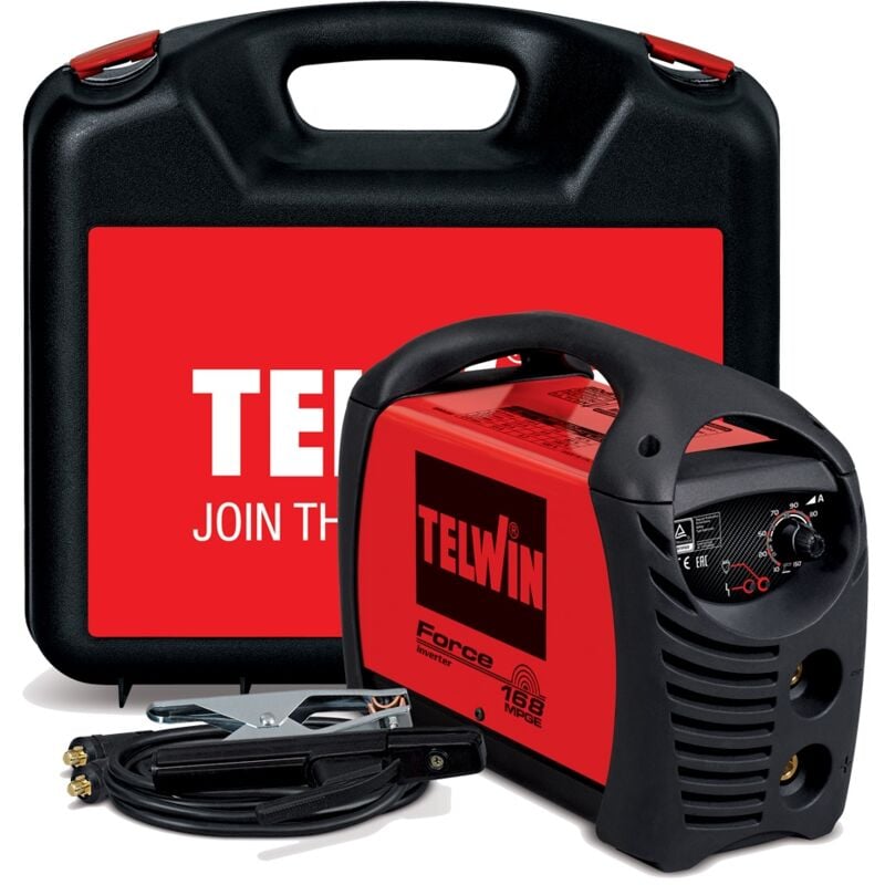 foto del prodotto saldatrice inverter telwin force mpge 168 816211 rosso
