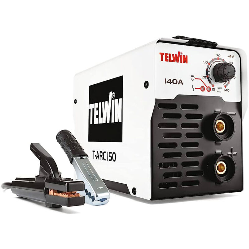 foto del prodotto saldatrice inverter telwin t arc 150 con accessori