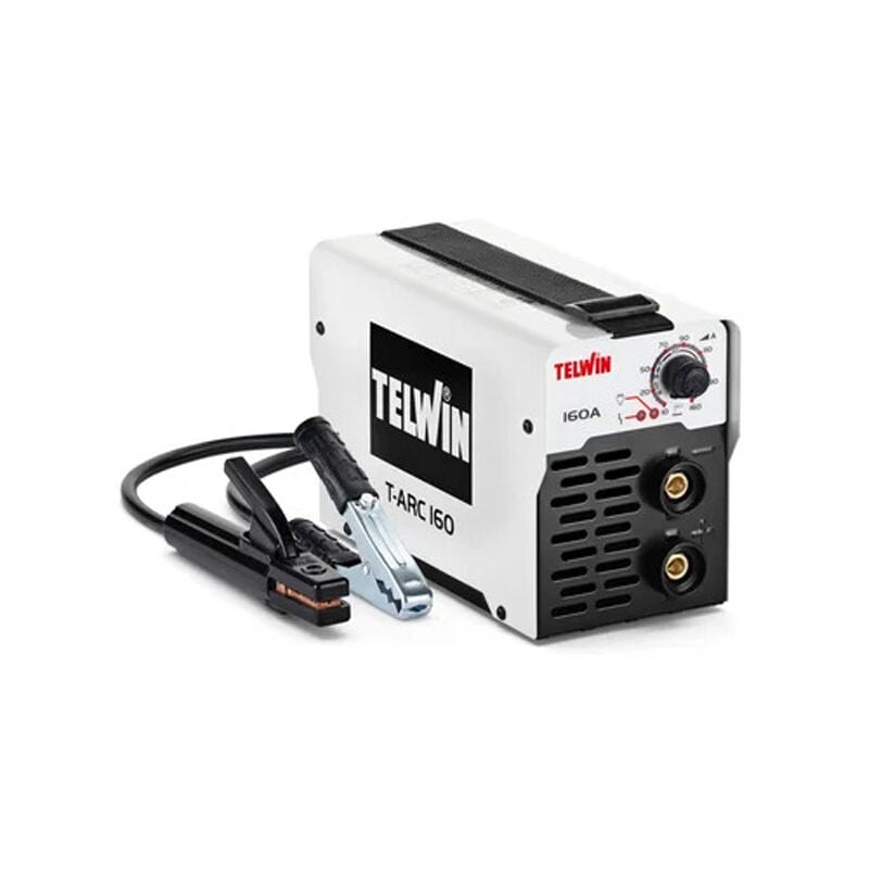 foto del prodotto saldatrice inverter telwin t arc 160 con accessori