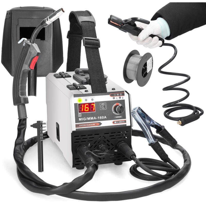 foto del prodotto saldatrice mig mag saldatrice mig con igbt 120a 220v, stazione mig 2 in 1 elettrodi mma a flusso, stazione di saldatura portatile tonysa