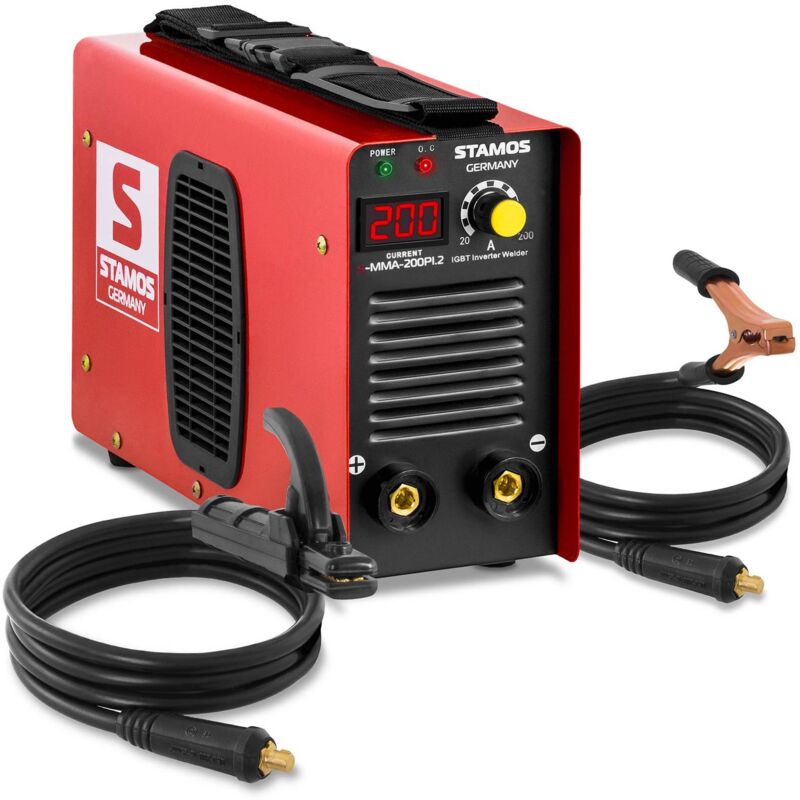 foto del prodotto saldatrice mma e hand tecnologia igbt inverter hot start display a led 200 a