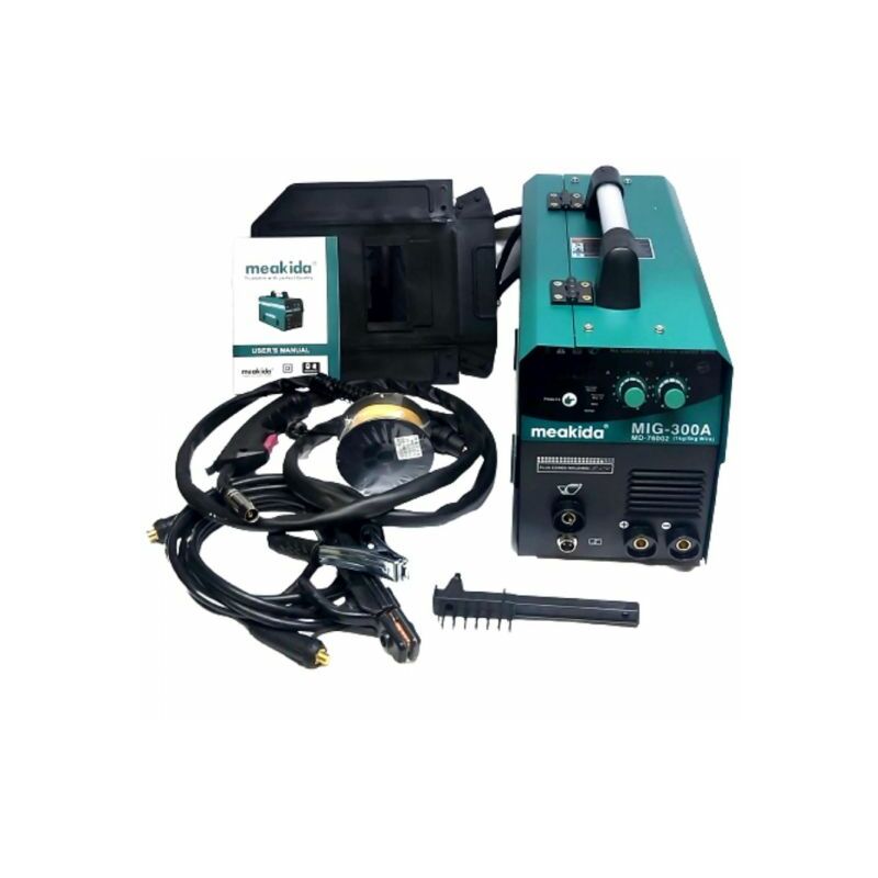 foto del prodotto saldatrice multifunzione mig/mma filo continuo no gas + elettrodo 1-5kg 300a