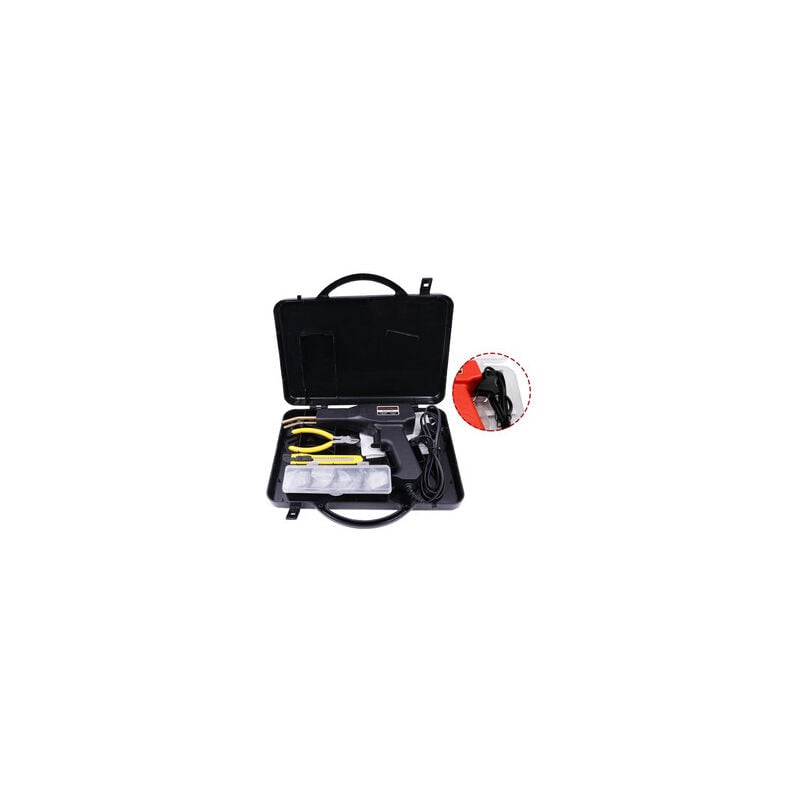 foto del prodotto saldatrice per plastica da 50 w, pistola per saldatura con 200 punti metallici a caldo, kit di riparazione paraurti auto, strumento per la