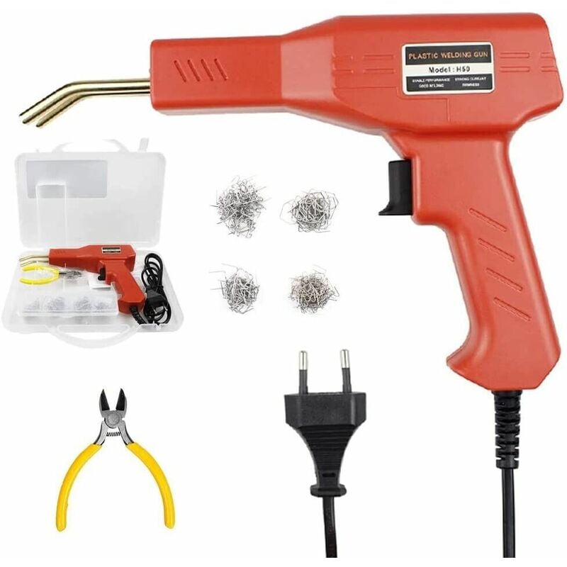 foto del prodotto saldatrice plastica 220v 50w kit riparazione saldatore saldatura con graffette