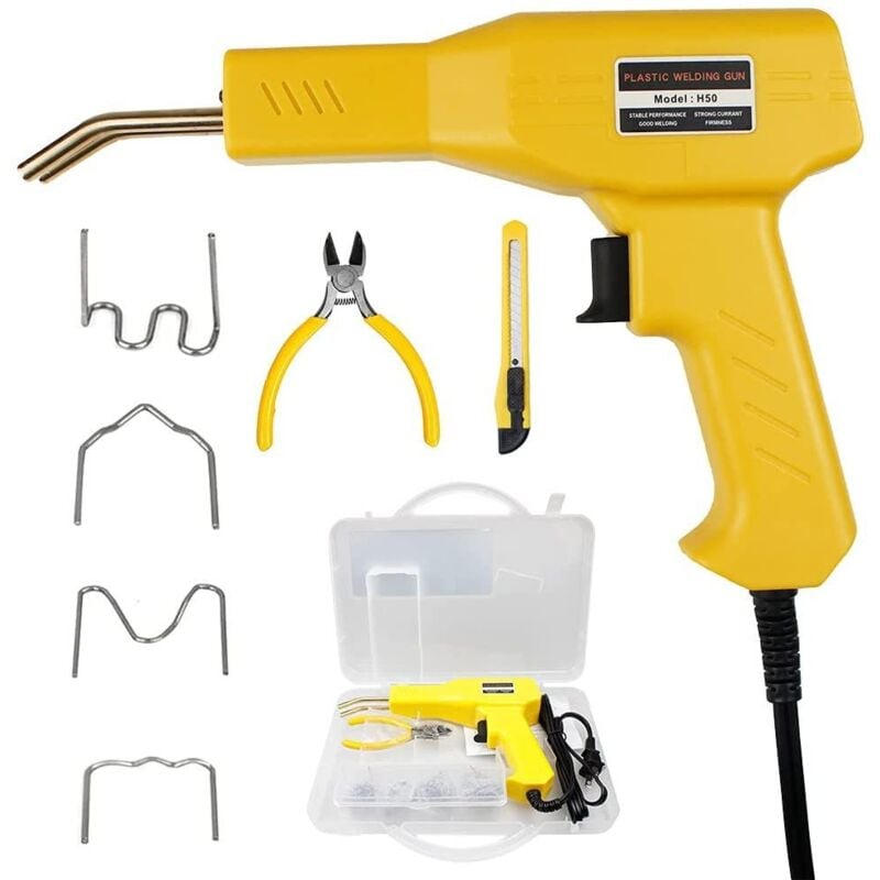 foto del prodotto saldatrice portatile per plastica da 50 w, pistola per saldatura in plastica, saldatrice portatile, pinzatrice a caldo per paraurti in pvc, macchina