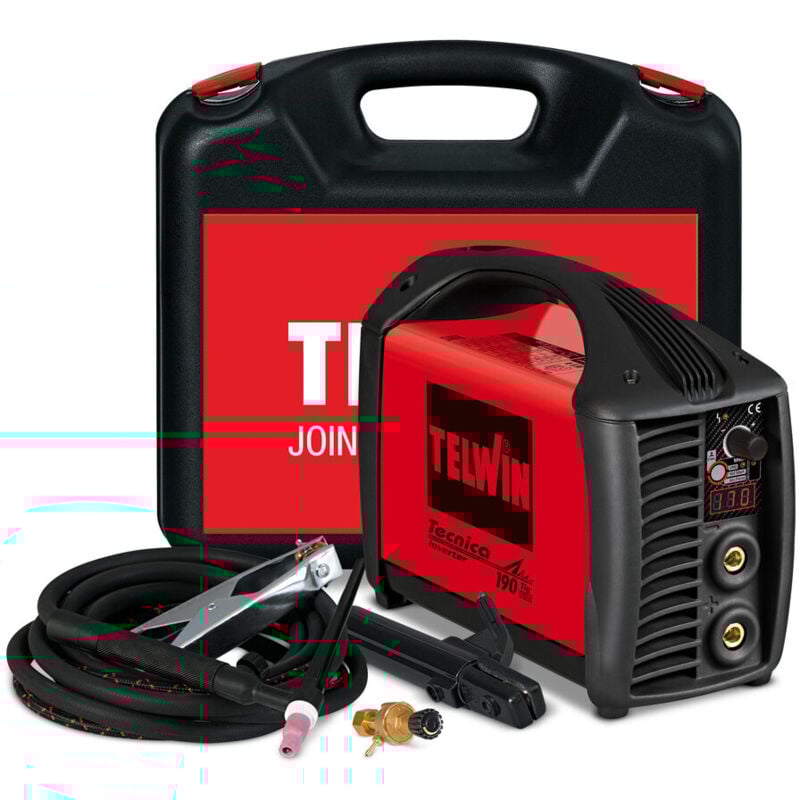 foto del prodotto saldatrice tig mma tecnica tig 190 dc vrd lift inverter access. telwin 816220