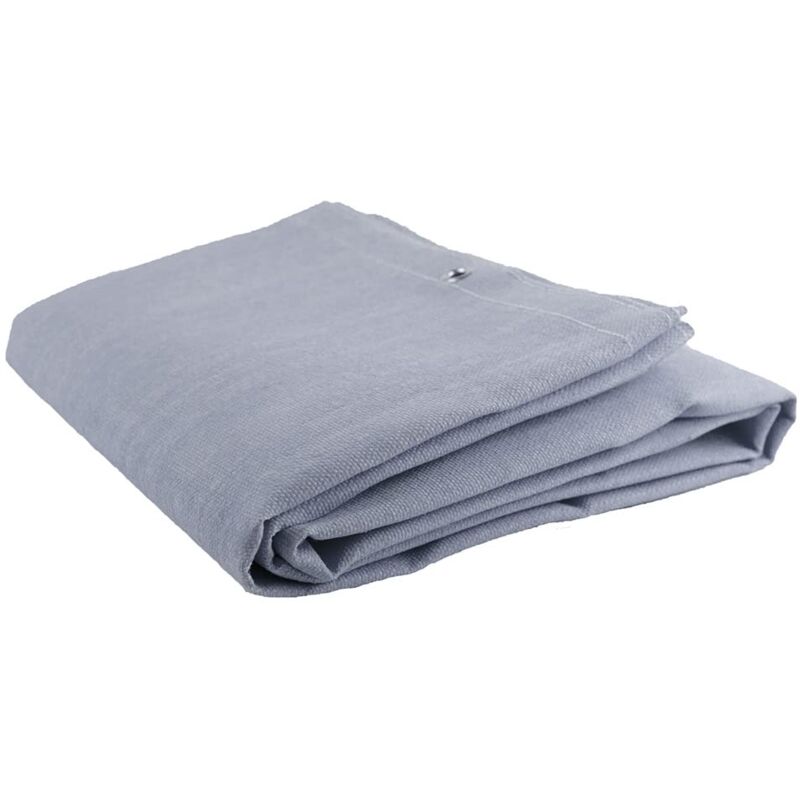 foto del prodotto saldatura e rettifica coperta protettiva pu rivestito in fibra di vetro, 1m x 1m 550 c temperatura di lavoro, con occhielli per appendere j2716