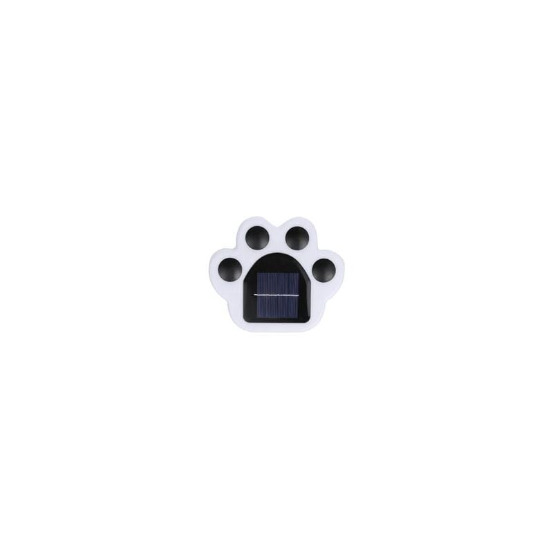 foto del prodotto saldi set di 2 faretti solari da incasso da giardino impermeabili ip65 forma di zampa d orso illuminazione per vialetti da patio