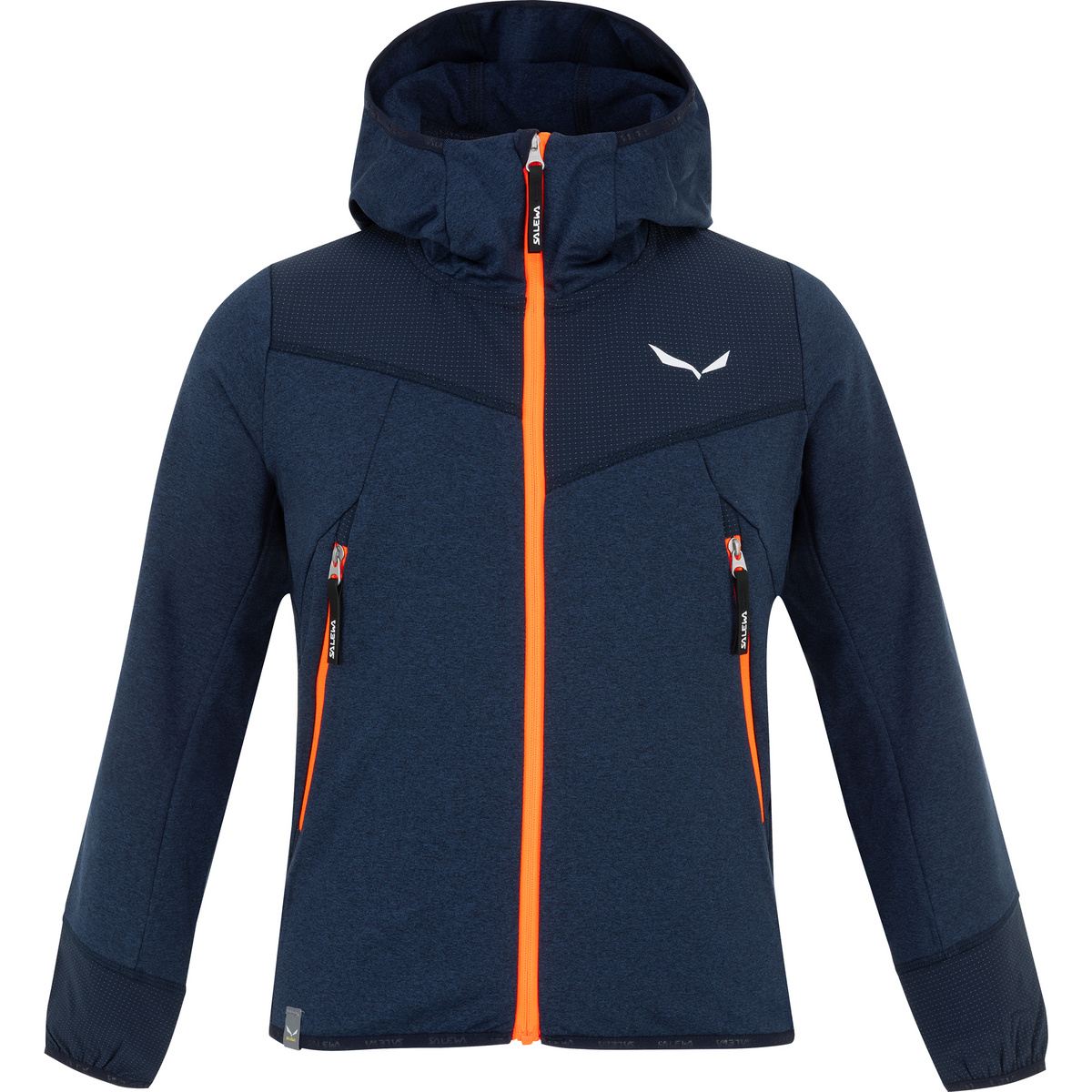 foto del prodotto salewa bambino giacca felpata con cappuccio agner melange pl full zip