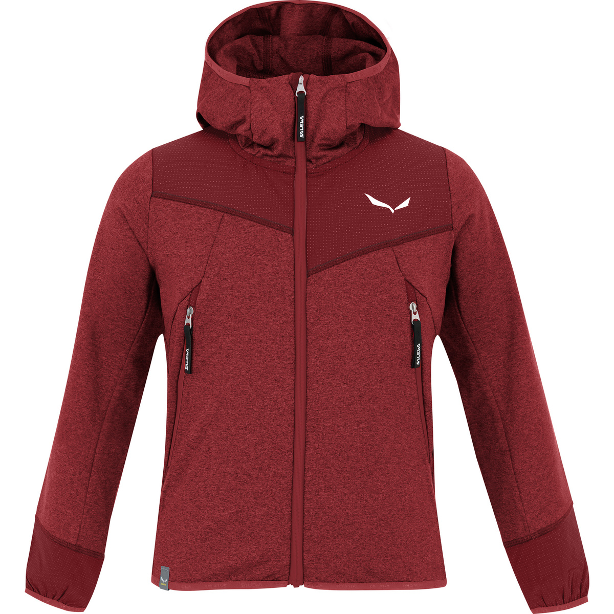 foto del prodotto salewa bambino giacca felpata con cappuccio agner melange pl full zip