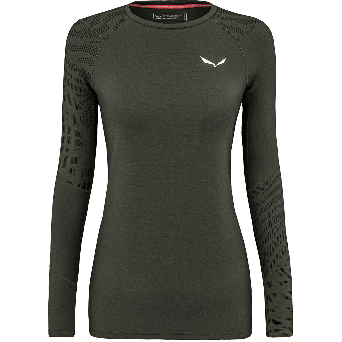 foto del prodotto salewa donna maglia a manica lunga cristallo warm amr