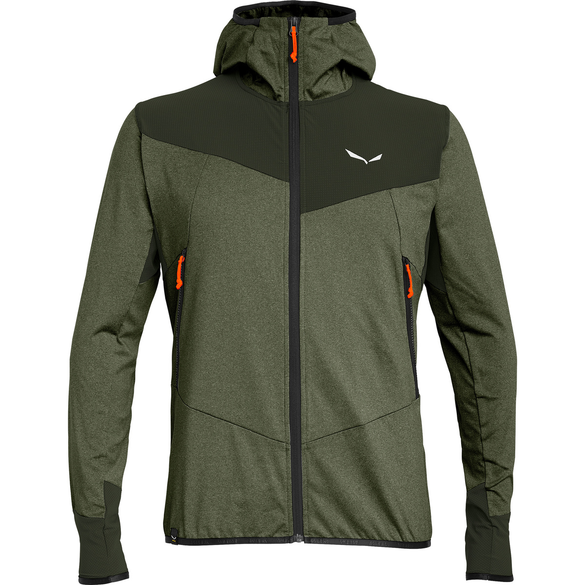 foto del prodotto salewa uomo felpa con cappuccio agner hybrid pl dst full zip