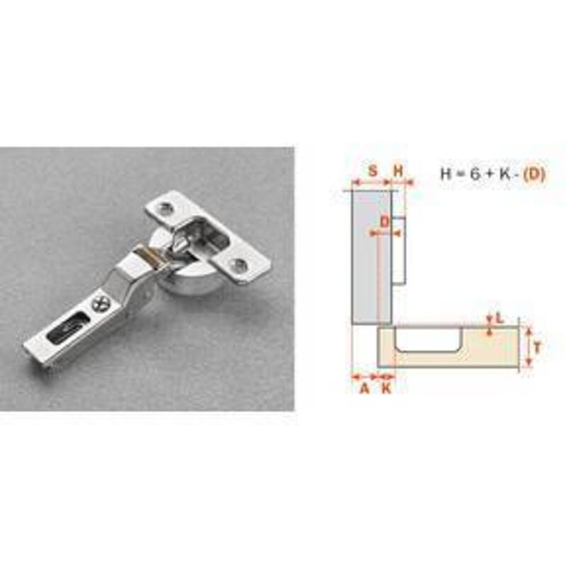 foto del prodotto salice cerniera ammortiz c7a6ge9 collo 9 110 gradi