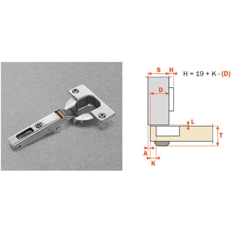 foto del prodotto salice cerniera automatica cna7a99 collo 0 50 pezzi