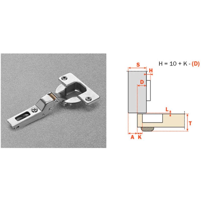 foto del prodotto salice cerniera automatica cna7a99 collo 9 25 pezzi
