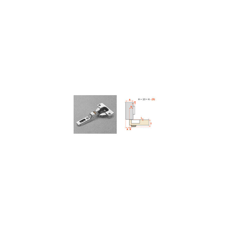 foto del prodotto salice cerniera automatica cna7g99 collo 9 94 gradi 25 pz