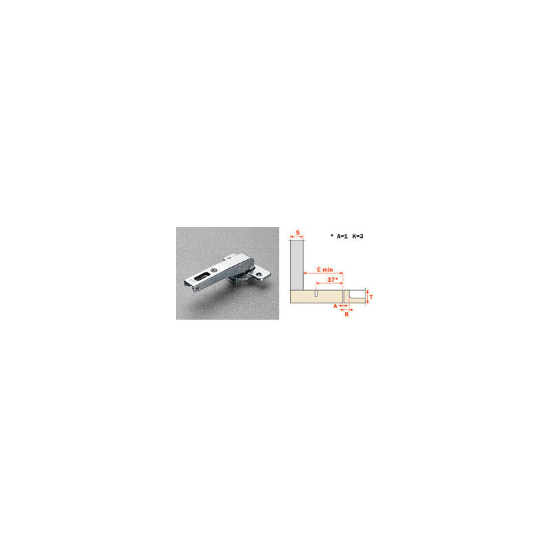 foto del prodotto salice cerniera controcol c2abn99ac lunga 94 gradi 25 pz