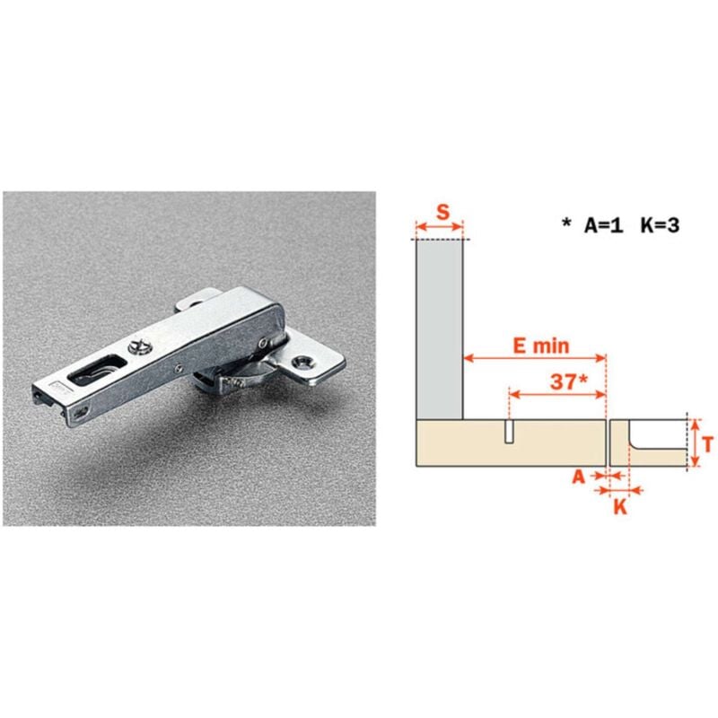 foto del prodotto salice cerniera controcollo c2abn99ac lunga - 25 pezzi