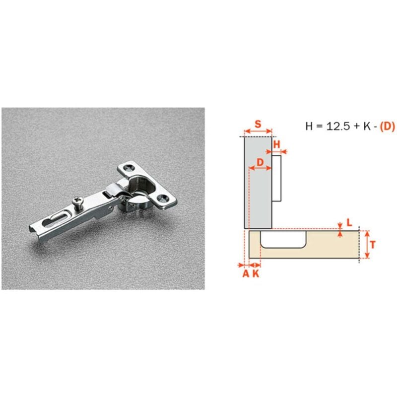 foto del prodotto salice cerniera mini c6a7c99 collo basso 0 25 pezzi