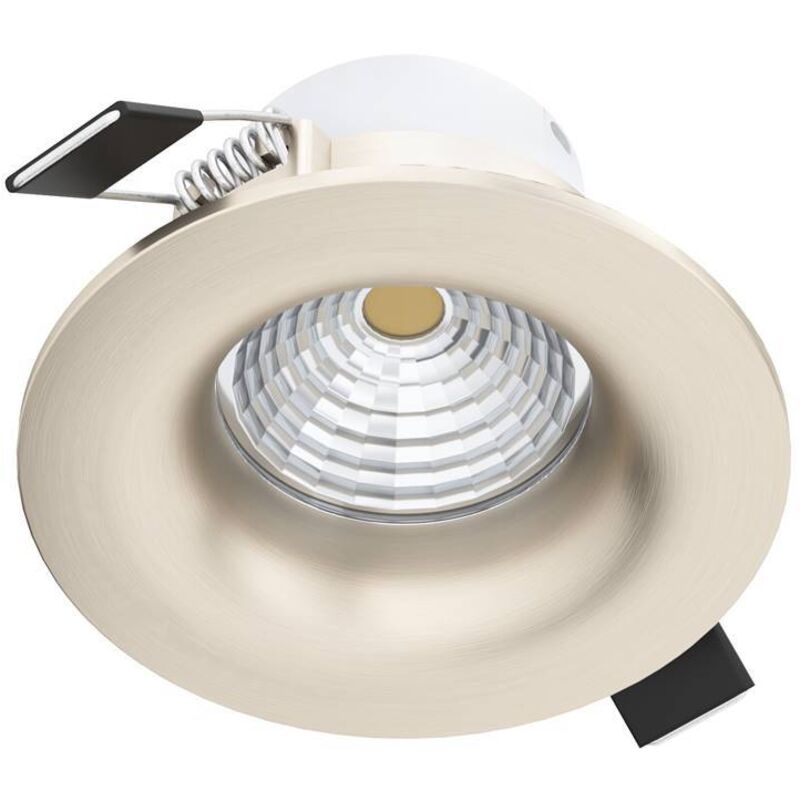foto del prodotto saliceto lampada led da incasso in alluminio nickel opaco 6w dn. 88 mm. 2700k 380lm 98244 - eglo