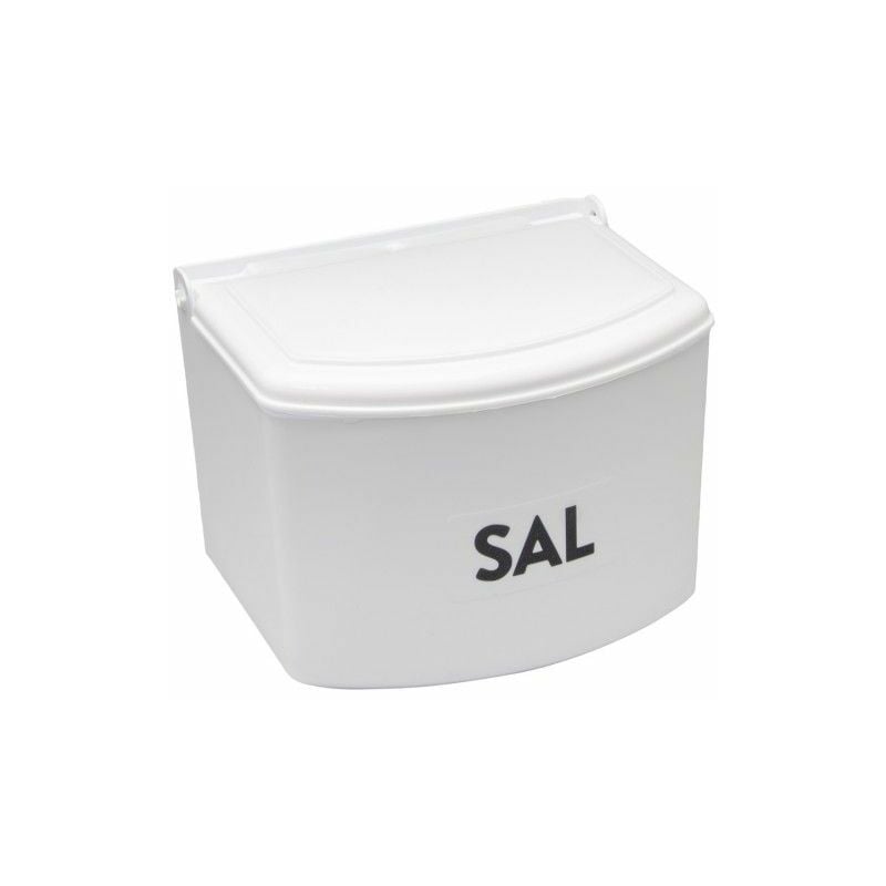 foto del prodotto saliera in plastica con coperchio bianco