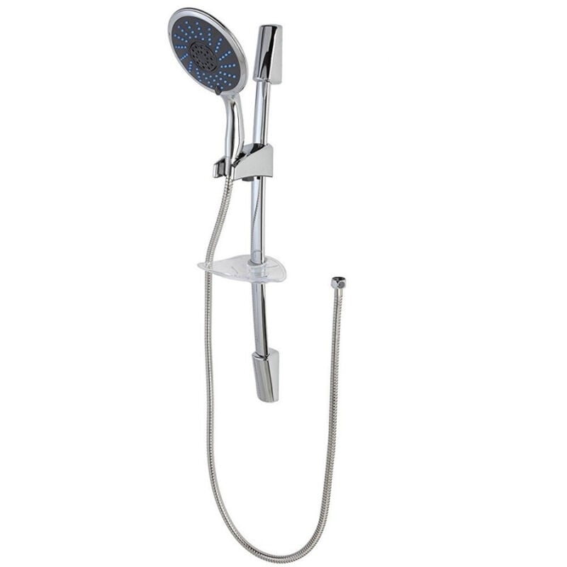 foto del prodotto saliscendi asta con soffione doccia 3 funzioni cromo bagno doccia vasca trade shop traesio