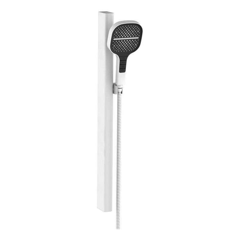 foto del prodotto saliscendi bianco a 3 getti con pulsanti integrati serie mercurio