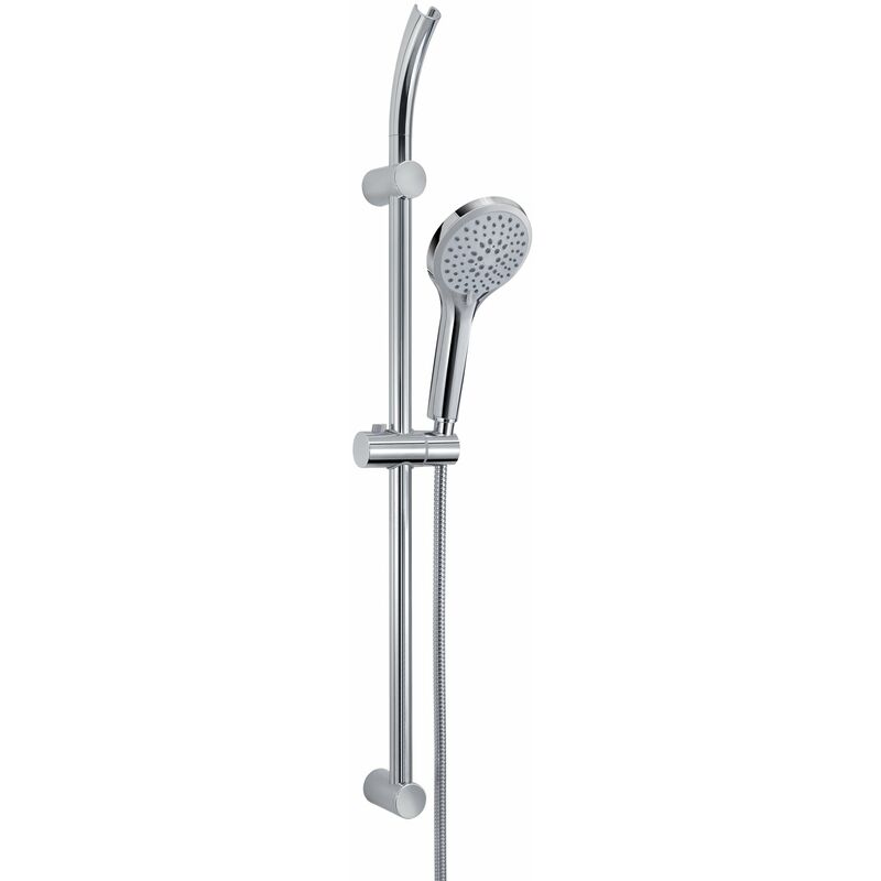 foto del prodotto saliscendi doccia regolabile 75-90h cm con doccino 5 getti linea top