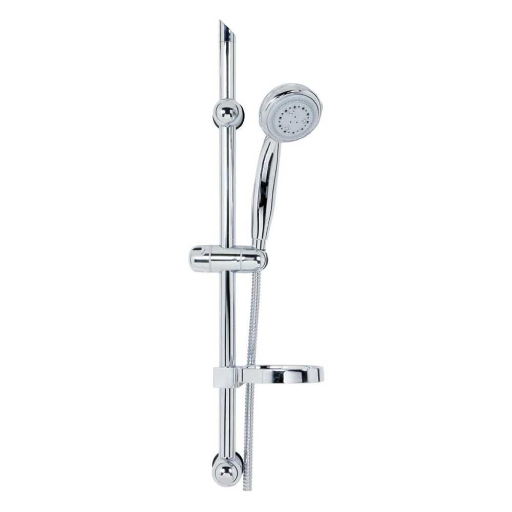 foto del prodotto saliscendi serie regolo cromato a 8 getti, cromato