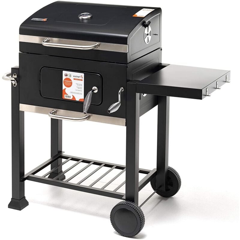 foto del prodotto salmar barbecue a carbone regolabile con ruote modello gringo