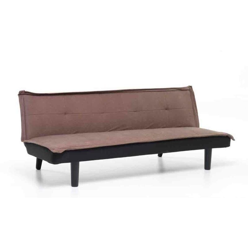 foto del prodotto salmar divano letto 3 posti mod. twist colore marrone misura 184x75xh68 cm