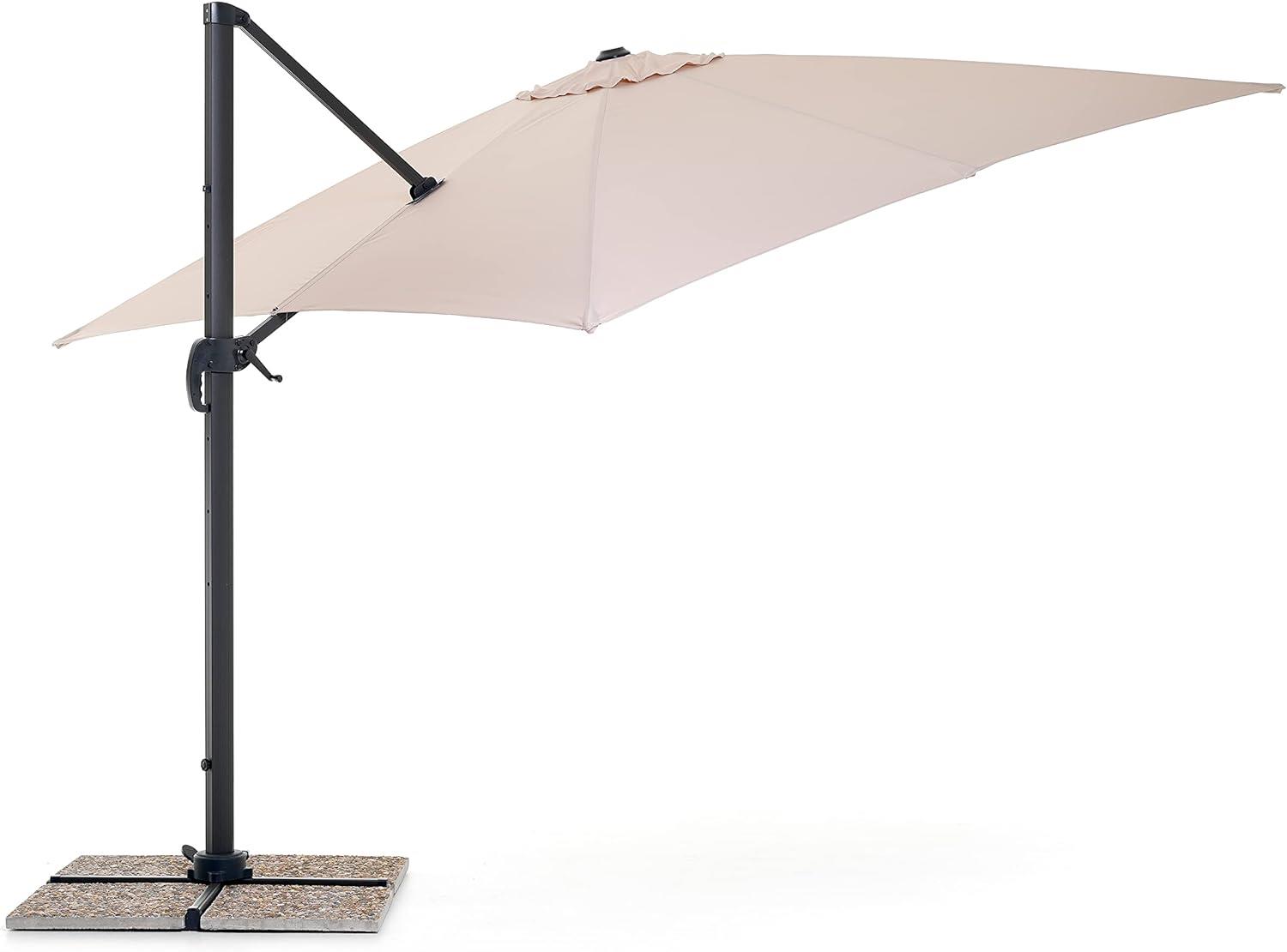 foto del prodotto salmar ombrellone verso 3 x 4 metri colore ecrù