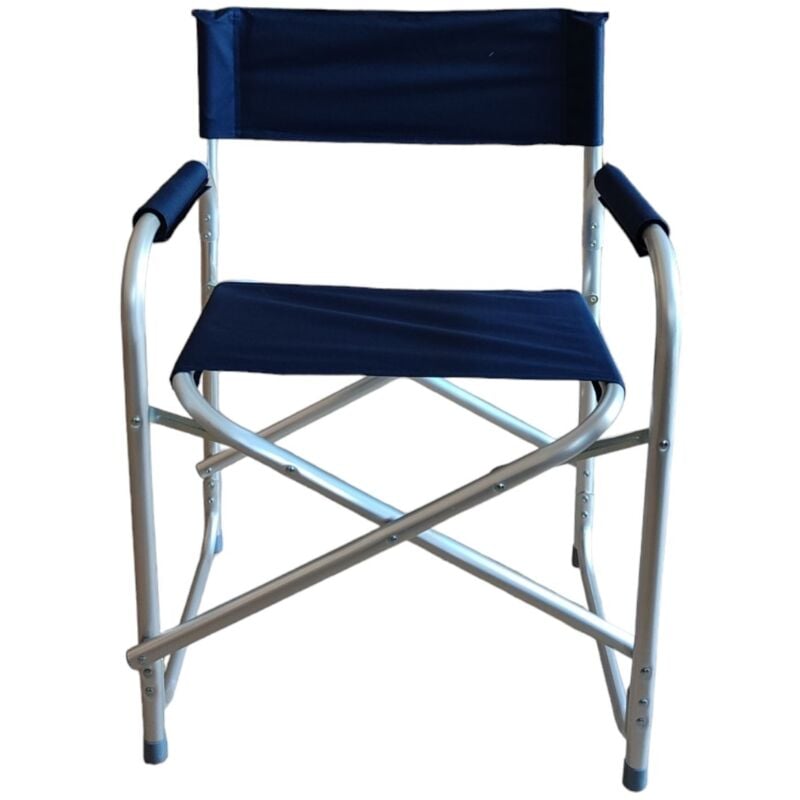 foto del prodotto salmar - sedia regista in alluminio blu