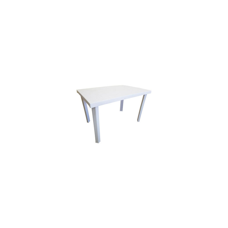 foto del prodotto salmar tavolo rettangolare per esterno 120x80x72 h cm bianco calaf