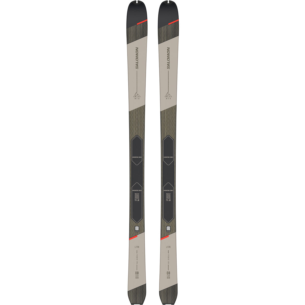 foto del prodotto salomon sci da sci alpinismo mtn 80 carbon 22 23