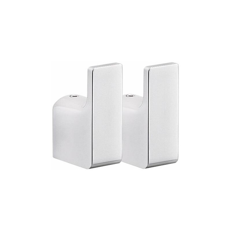 foto del prodotto salone appendi accappatoio cromato per parete bagno set 2 ganci pi27 131 pirenei