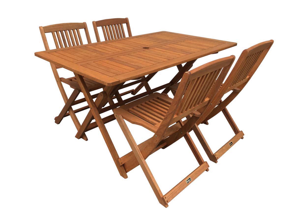 foto del prodotto salone da pranzo per giardino quot hongkong 4 quot maple marrone chiaro