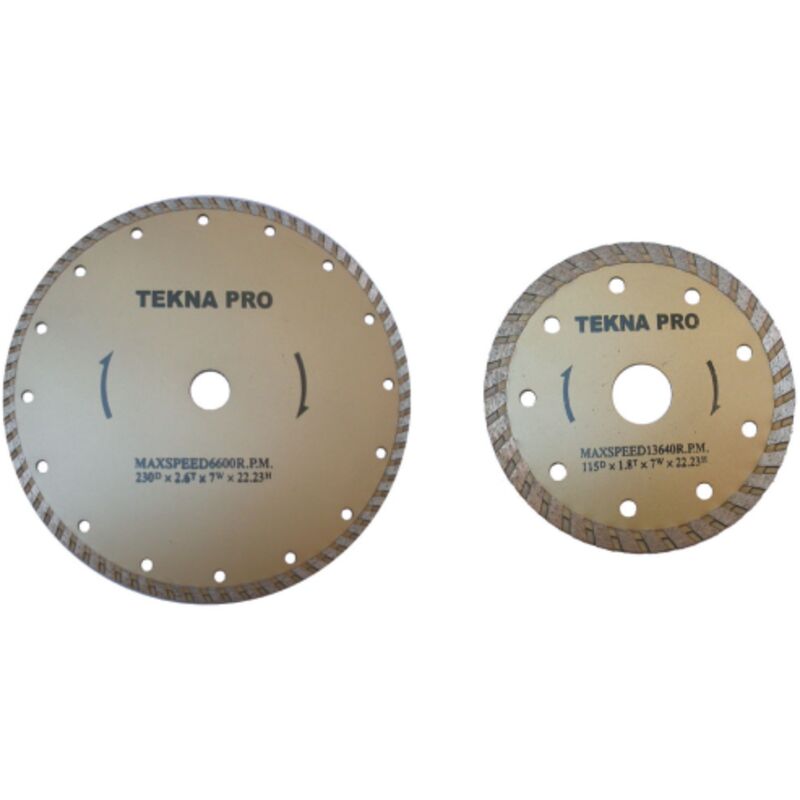 foto del prodotto salone disco diamantato tekna pro 115 mm a corona continua per cantieri