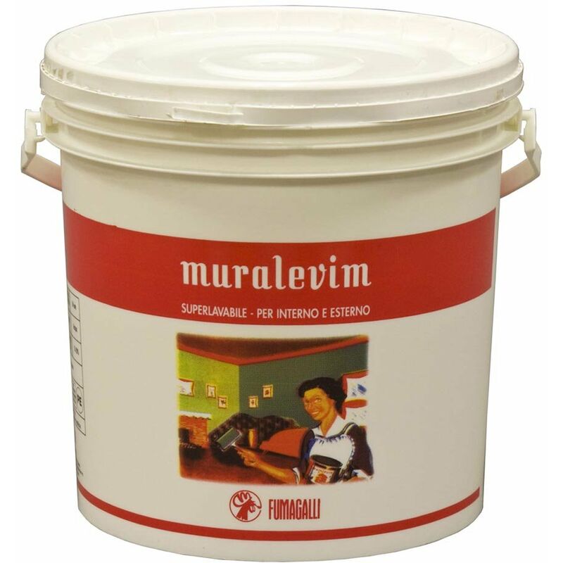 foto del prodotto salone fumagalli idropittura lavabile murale 5 lt per interno esterno pittura per muri