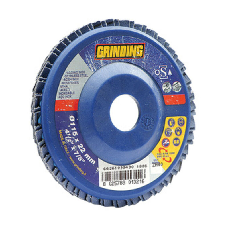 foto del prodotto salone grinding disco zirconio lamelle mm.180 gr. 80. prezzo per 1 pezzo.