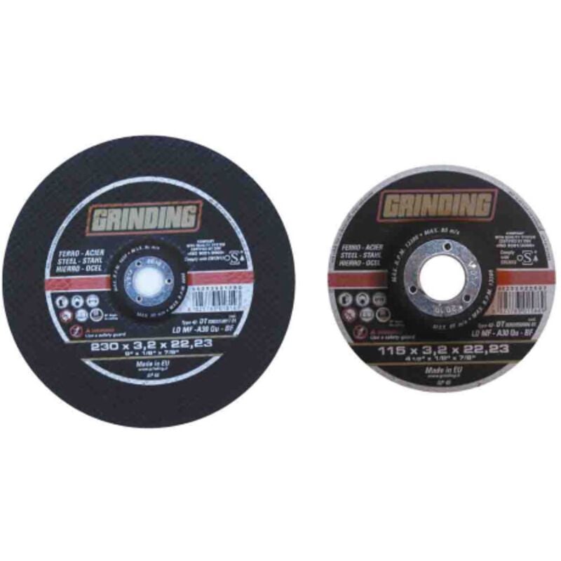 foto del prodotto salone grinding mola abrasiva minidisco disco per taglio ferro mm 115x3,2x22 flex